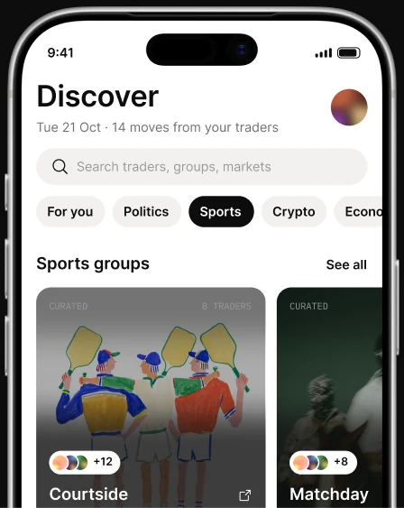 Discover screen